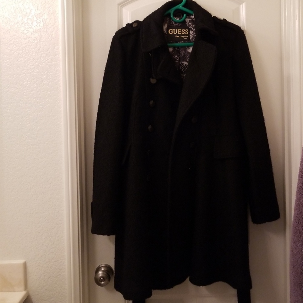 Guess Long Black Coat